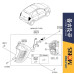 mobis bulb combination taillamp kia morning 2011-15